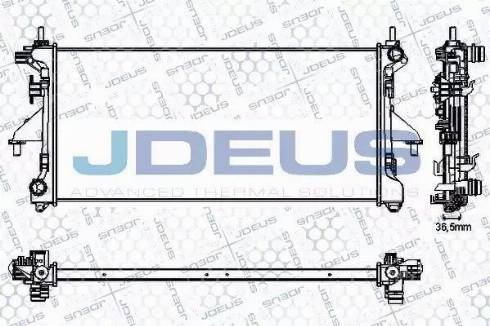 Jdeus RA0070230 - Radiator, engine cooling autospares.lv