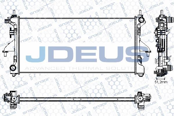 Jdeus RA0070220 - Radiator, engine cooling autospares.lv