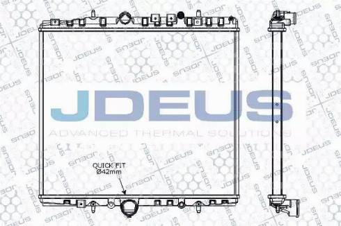 Jdeus RA0070270 - Radiator, engine cooling autospares.lv