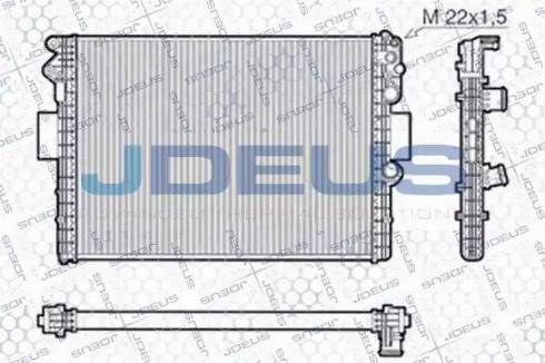 Jdeus RA0140010 - Radiator, engine cooling autospares.lv