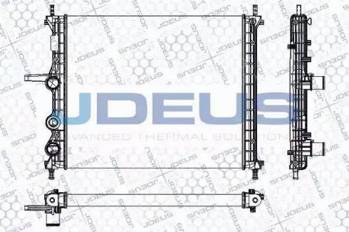 Jdeus RA0110960 - Radiator, engine cooling autospares.lv