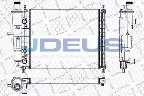 Jdeus RA0110490 - Radiator, engine cooling autospares.lv