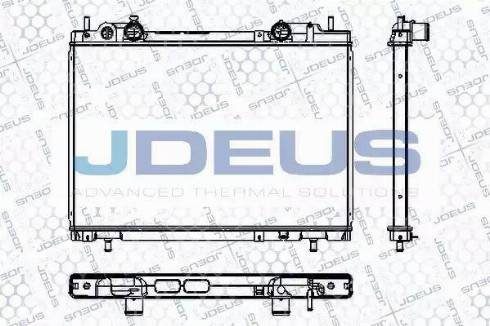 Jdeus RA0110450 - Radiator, engine cooling autospares.lv