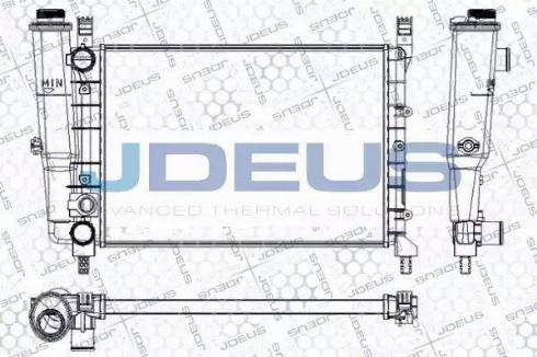 Jdeus RA0110410 - Radiator, engine cooling autospares.lv