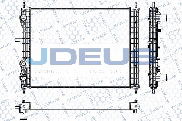 Jdeus RA0110470 - Radiator, engine cooling autospares.lv