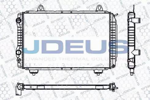 Jdeus RA0110101 - Radiator, engine cooling autospares.lv