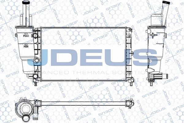 Jdeus RA0110340 - Radiator, engine cooling autospares.lv