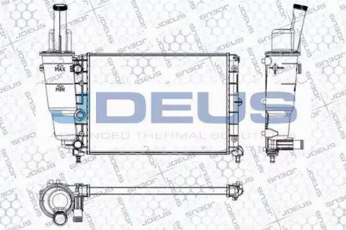 Jdeus RA0110300 - Radiator, engine cooling autospares.lv