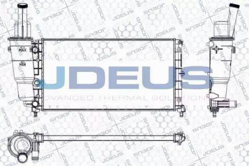 Jdeus RA0110310 - Radiator, engine cooling autospares.lv