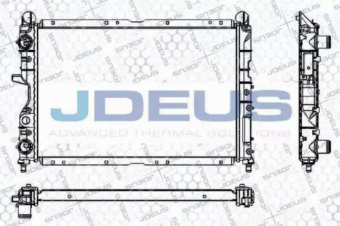 Jdeus RA0110250 - Radiator, engine cooling autospares.lv