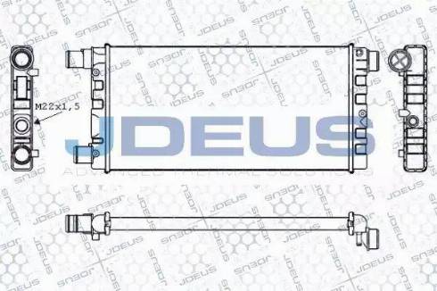 Jdeus RA0110211 - Radiator, engine cooling autospares.lv