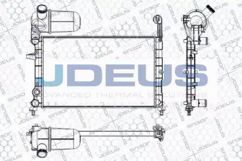 Jdeus RA0110220 - Radiator, engine cooling autospares.lv