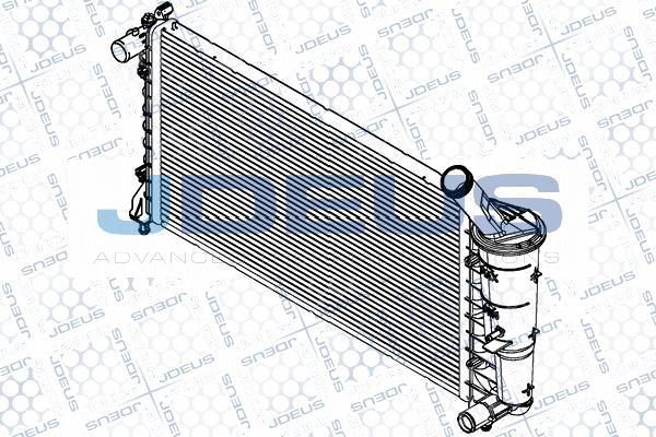 Jdeus RA0111020 - Radiator, engine cooling autospares.lv