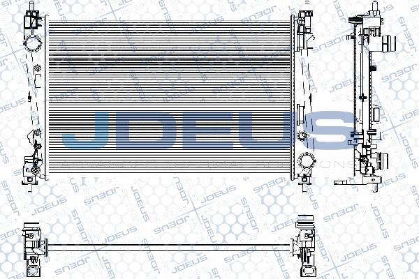 Jdeus RA0111161 - Radiator, engine cooling autospares.lv