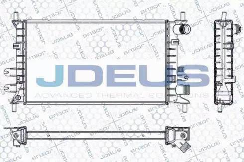 Jdeus RA0120610 - Radiator, engine cooling autospares.lv