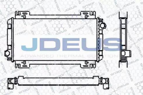 Jdeus RA0120060 - Radiator, engine cooling autospares.lv