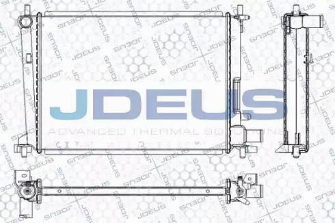 Jdeus RA0120840 - Radiator, engine cooling autospares.lv