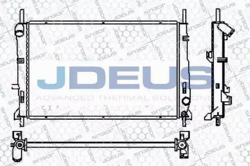 Jdeus RA0120750 - Radiator, engine cooling autospares.lv