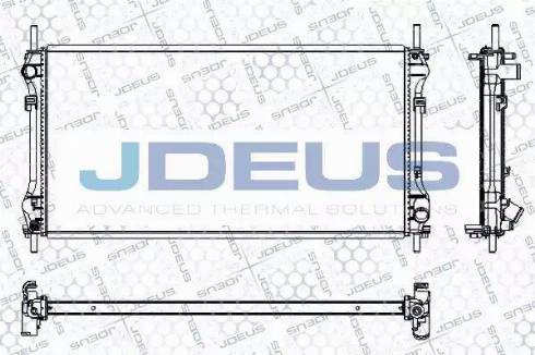 Jdeus RA0121110 - Radiator, engine cooling autospares.lv