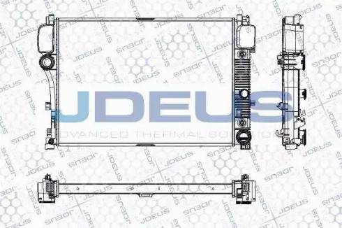 Jdeus RA0170960 - Radiator, engine cooling autospares.lv