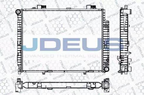 Jdeus RA0170910 - Radiator, engine cooling autospares.lv