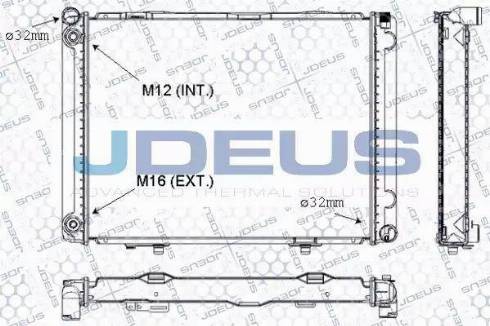 Jdeus RA0170440 - Radiator, engine cooling autospares.lv