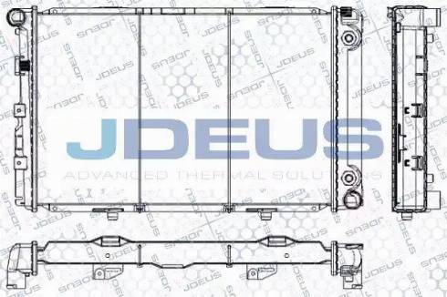 Jdeus RA0170170 - Radiator, engine cooling autospares.lv