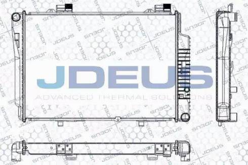 Jdeus RA0170340 - Radiator, engine cooling autospares.lv