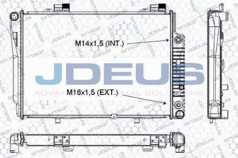 Jdeus RA0170350 - Radiator, engine cooling autospares.lv