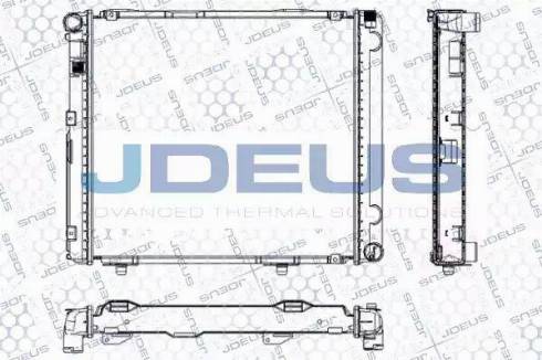 Jdeus RA0170300 - Radiator, engine cooling autospares.lv