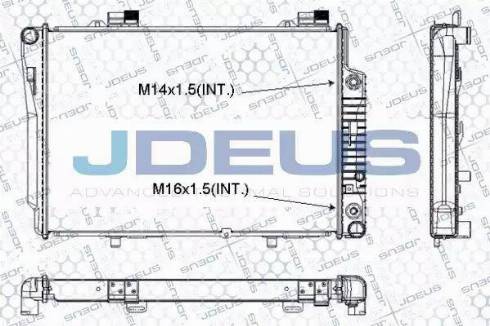 Jdeus RA0170370 - Radiator, engine cooling autospares.lv