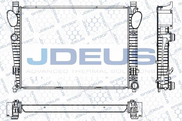 Jdeus RA0170710 - Radiator, engine cooling autospares.lv