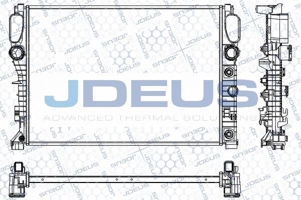 Jdeus RA0170720 - Radiator, engine cooling autospares.lv