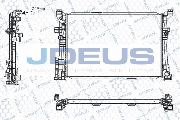 Jdeus RA0171040 - Radiator, engine cooling autospares.lv