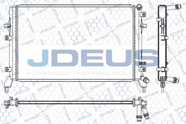 Jdeus RA0300530 - Radiator, engine cooling autospares.lv