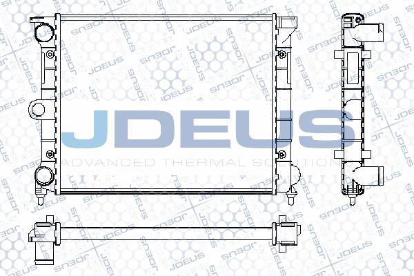 Jdeus RA0300390 - Radiator, engine cooling autospares.lv