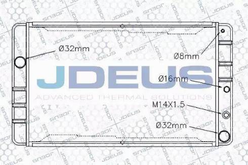 Jdeus RA0310410 - Radiator, engine cooling autospares.lv