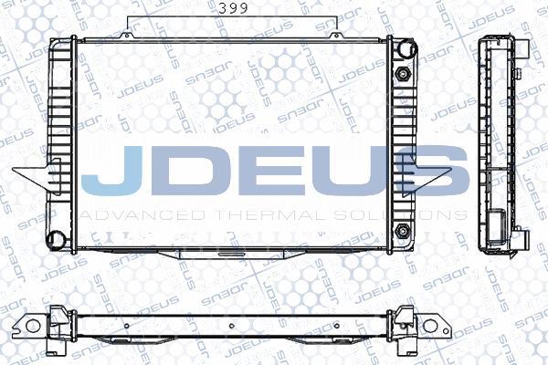 Jdeus RA0310470 - Radiator, engine cooling autospares.lv