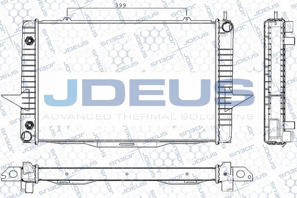 Jdeus RA0310550 - Radiator, engine cooling autospares.lv