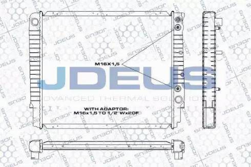 Jdeus RA0310520 - Radiator, engine cooling autospares.lv