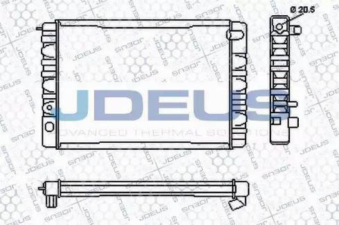 Jdeus RA0310040 - Radiator, engine cooling autospares.lv