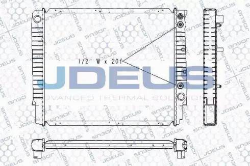 Jdeus RA0310270 - Radiator, engine cooling autospares.lv