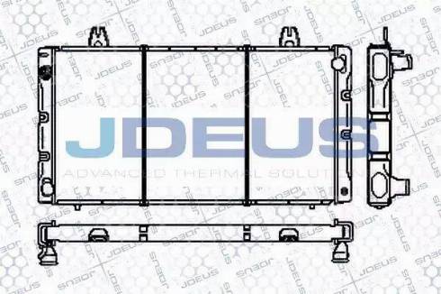 Jdeus RA0240010 - Radiator, engine cooling autospares.lv