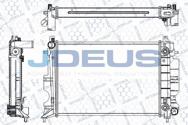 Jdeus RA0240160 - Radiator, engine cooling autospares.lv