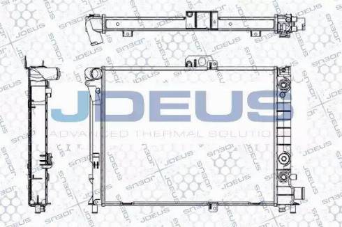 Jdeus RA0240100 - Radiator, engine cooling autospares.lv