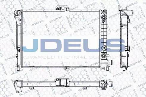 Jdeus RA0240130 - Radiator, engine cooling autospares.lv