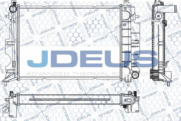 Jdeus RA0240170 - Radiator, engine cooling autospares.lv