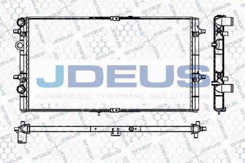 Jdeus RA0250060 - Radiator, engine cooling autospares.lv