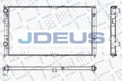 Jdeus RA0250070 - Radiator, engine cooling autospares.lv