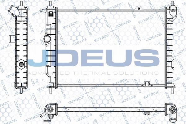 Jdeus RA0200450 - Radiator, engine cooling autospares.lv